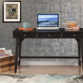 966BLK-66 Flynn Large Desk, Black