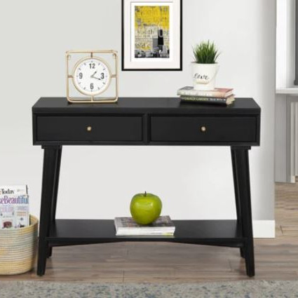 966BLK-63 Flynn Console Table, Black