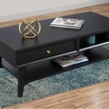 966BLK-61 Flynn Coffee Table, Black