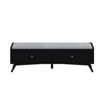 966BLK-12 Flynn Bench, Black