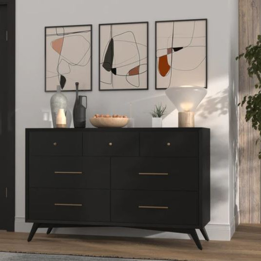 966BLK-03 Flynn Dresser, Black