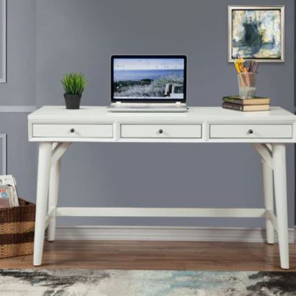 966-W-66 Flynn Large Desk, White