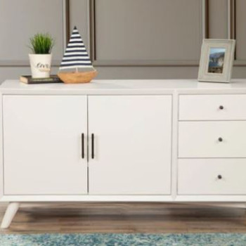 966-W-64 Flynn Sideboard, White