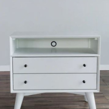 966-W-22 Flynn Large Nightstand, White