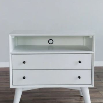 966-W-22 Flynn Large Nightstand, White