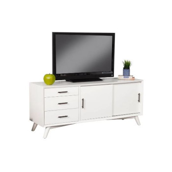 966-W-10 Flynn Large TV Console, White