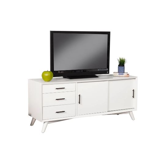 966-W-10 Flynn Large TV Console, White