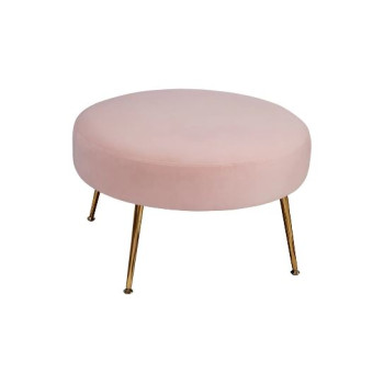 9010-2-PNK Rebecca Footstool, Pink