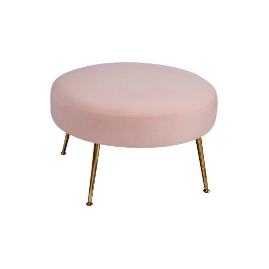 9010-2-PNK Rebecca Footstool, Pink