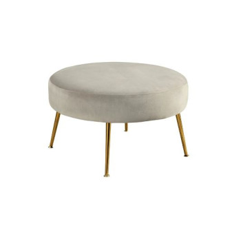 9010-2-GRY Rebecca Footstool, Grey