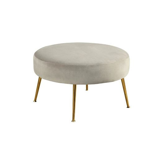 9010-2-GRY Rebecca Footstool, Grey