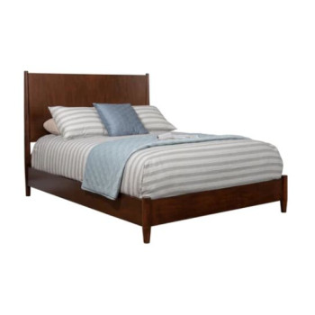766WAL-07CK Flynn Platform Bed, Walnut