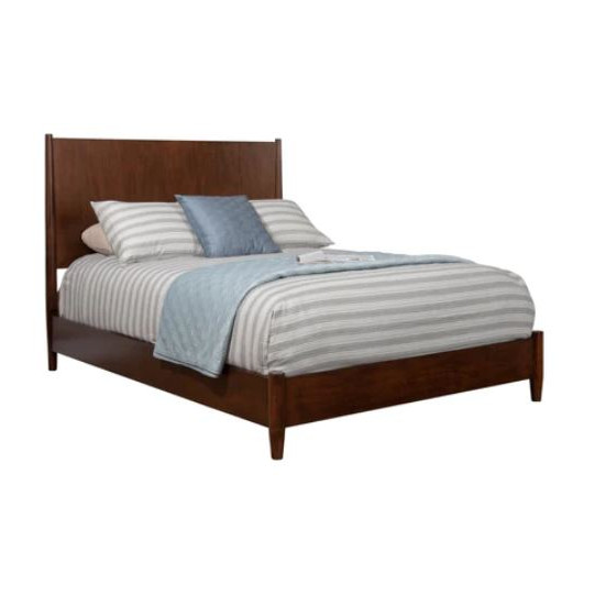 766WAL-01Q Flynn Platform Bed, Walnut