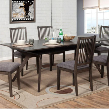5164-01-7PC 7PC SETS Lennox Extension Dining Table + 6 Side Chairs