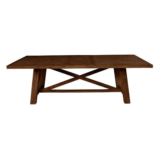 4068-01 Newberry Rectangular Dining Table, Medium Brown