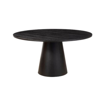 3859-01 Cove Round Dining Table, Vintage Black