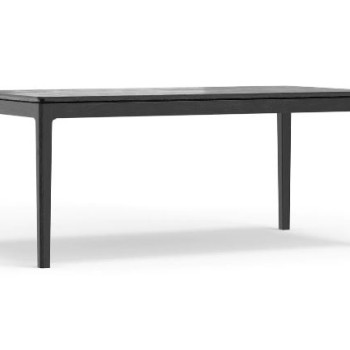 3859-72 Cove Rectangular Dining Table, Vintage Black