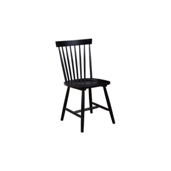 3434BLK-02 Lyra Set of 2 Windsor Chairs, Black
