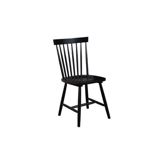 3434BLK-02 Lyra Set of 2 Windsor Chairs, Black