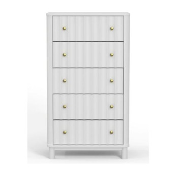 2090-05 Stapleton Five Drawer Chest, White