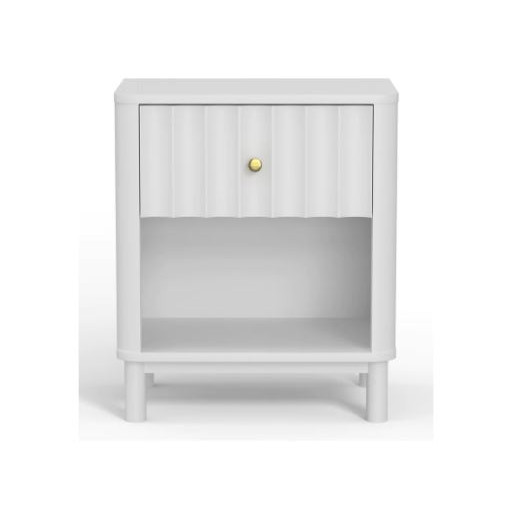 2090-02 Stapleton One Drawer Nightstand, White