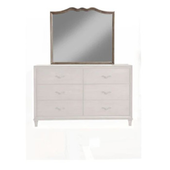 1500-06 Charleston Mirror, Anique Grey