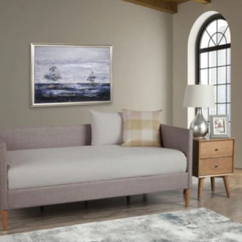 1296T Britney Daybed, Dark Grey Linen