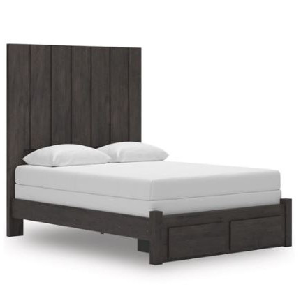 B3370B9 Fraluna King Panel Storage Bed