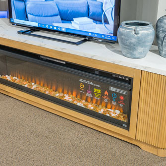 W808-68 Camdill XL TV Stand w/Fireplace Option