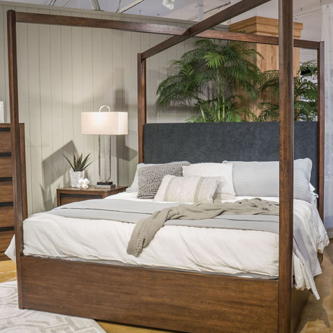 B857B7 Dilenno California King Canopy Bed