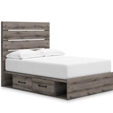 B2405B16 Graystorm Full Panel Storage Bed