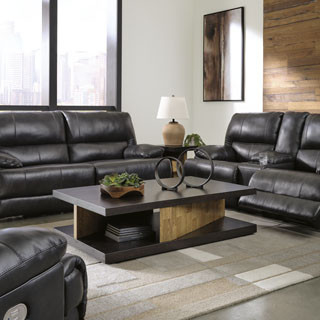 U65801-47-18-82 3PC SETS Mountainous 2 Seat PWR REC Sofa ADJ HDREST + Loveseat + Recliner