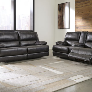 U65801-47-18 2PC SETS Mountainous 2 Seat PWR REC Sofa ADJ HDREST + Loveseat