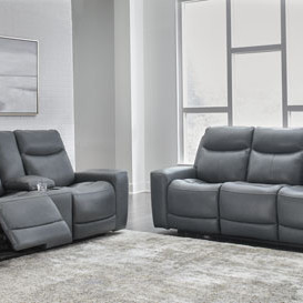 U59504-15-18 2PC SETS Mindanao PWR REC Sofa with ADJ Headrest + Loveseat