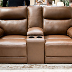 U1040018 VonRyan PWR REC Loveseat/CON/ADJ HDRST