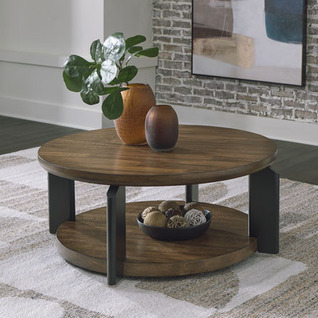 T624-8 Kraeburn Round Cocktail Table