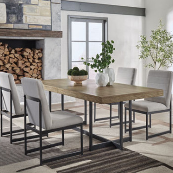 D622-35-01(4) 5PC SETS Tomtyn RECT Dining Room EXT Table + 4 Chairs
