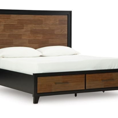 B496B13 Kraeburn California King Panel Storage Bed