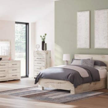 B2310B6-4PC 4PC SETS Lawroy Queen Panel Bed with Storage