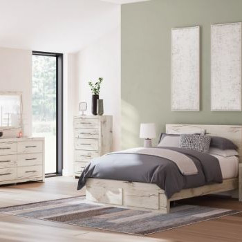 B2310B4-4PC 4PC SETS Lawroy Queen Panel Storage Bed