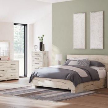 B2310B13-4PC 4PC SETS Lawroy King Panel Bed with Storage