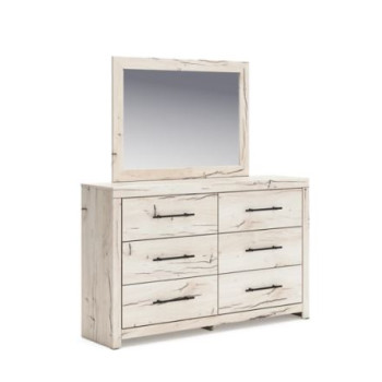 B2310-31-36 Lawroy Six Drawer Dresser + Mirror