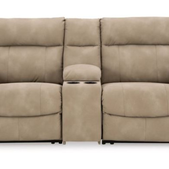 61004S3 Next-Gen DuraPella 3-Piece Power Reclining Sectional Loveseat with Console