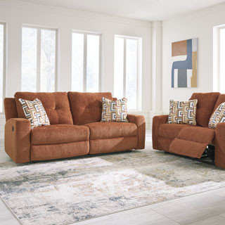 38807-81-86 2PC SETS Danum 2 Seat Reclining Sofa + Loveseat