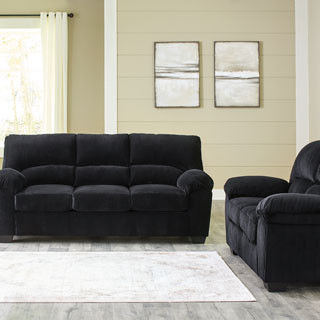 24204-38-35 2PC SETS SimpleJoy Sofa + Loveseat
