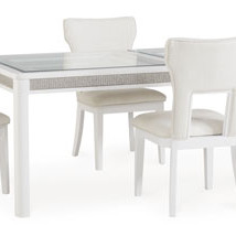 D822-35-01(4) 5PC SETS Chalanna Dining Extension Table + 4 Chairs
