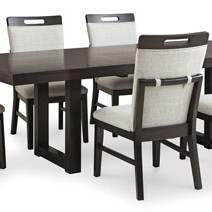 D618-35-01(6) 7PC SETS Neymorton Dining Extension Table + 6 Chairs