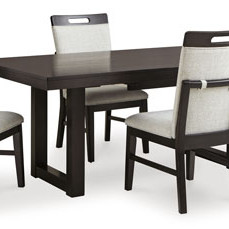 D618-35-01(4) 5PC SETS Neymorton Dining Extension Table + 4 Chairs