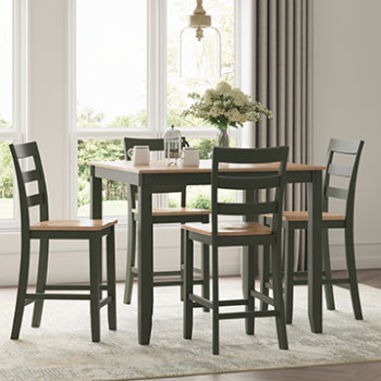 D401-223 Gesthaven Counter Height Dining Table and 4 Barstools (Set of 5)