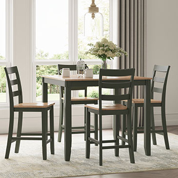 D401-223 Gesthaven Counter Height Dining Table and 4 Barstools (Set of 5)